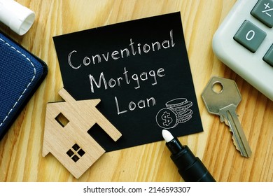 Conventional mortgage loan is shown using a text - Shutterstock ID 2146593307