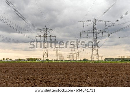 Similar – Image, Stock Photo high voltage Technology