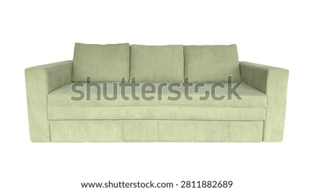 Convertible Pull-Out Sleeper Sofa Bed in Sage Green Corduroy Fab