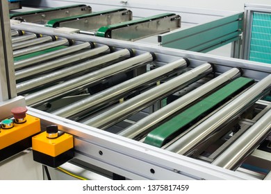 Conveyor Chain Conveyor Belt On Production Stock Photo 1375817459 ...