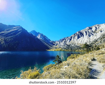 Convict Lake in the sun - Powered by Shutterstock