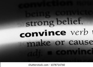 Convince Word In A Dictionary. Convince Concept