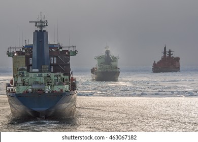 Convoy In The Arctic Ocean