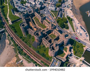 Conway Aerial Photos Of River Conway, Mari A  Castle