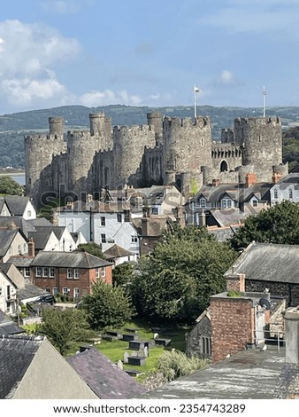 Conwy castle north wales built by Edward 1 Stock photo © 