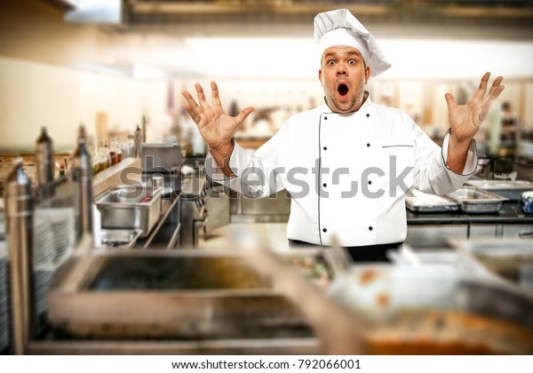 Cook Chef Kitchen Interior Blurred Kitchen Stock Photo Edit Now