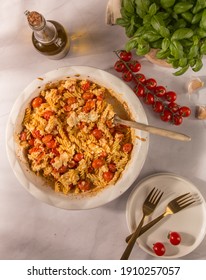 Cooked Baked Grilled Feta Pasta