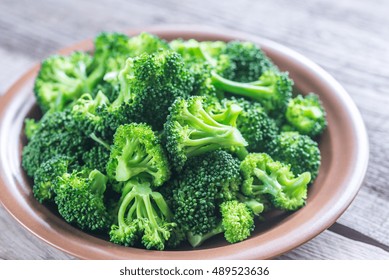 Cooked Broccoli On The Plate