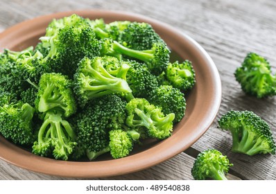 Cooked Broccoli On The Plate