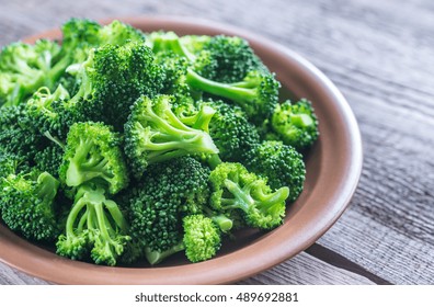 Cooked Broccoli On The Plate