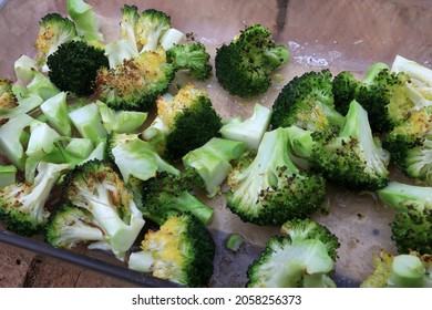 Cooked Brocoli As Green Vegan Food