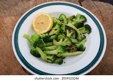 Cooked Brocoli As Green Vegan Food