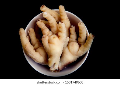 Cooked Chicken Feet Paws On Black Stock Photo 1531749608 | Shutterstock