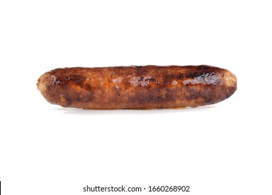 cooked chorizo sausage on white
