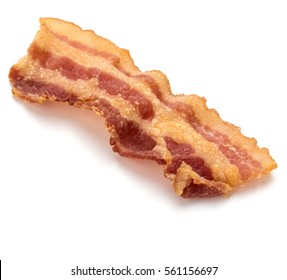 Cooked Crispy Slice Bacon Isolated On Stock Photo 561156697 | Shutterstock