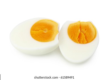 Cooked Egg Isolated On White Background