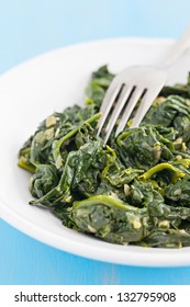 Cooked Spinach With Onion