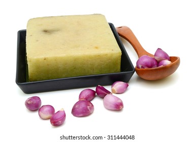 Cooked square glutinous rice cake, Vietnamese new year food