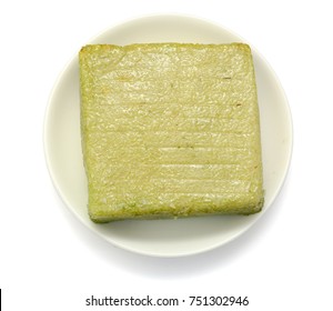 Cooked square rice cake
