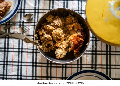 Cooked Stuffing in serving bowl