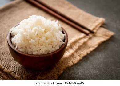 Cooked Thai Jasmine White Rice Bowl