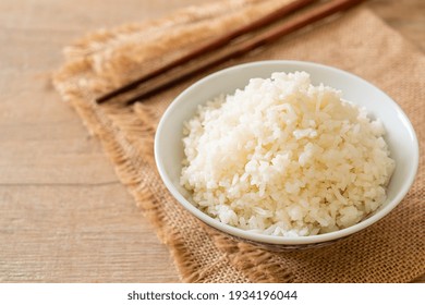 Cooked Thai Jasmine White Rice Bowl