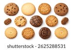 “Isolated Cookie Assortment on White – A Study in Texture”
