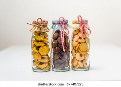 cookie in bottle - Shutterstock ID 697407295