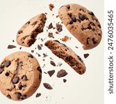Cookie Catastrophe: Shattered Chocolate Chip Delights"