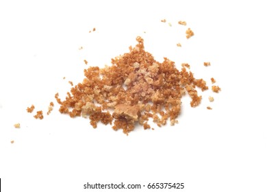 Cookie Crumbs Isolated On White Background