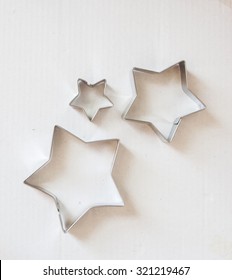 Cookie Cutters On White Background