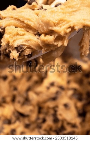 Cookie dough on mixer paddle