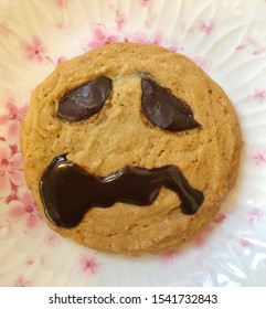 Cookie Monster Face With Chocolate