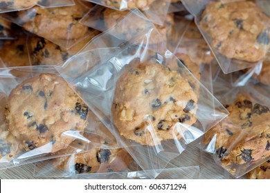 Cookie In Plastic Wrap Packaging.