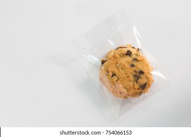 Cookie In Plastic Wrap Packaging.