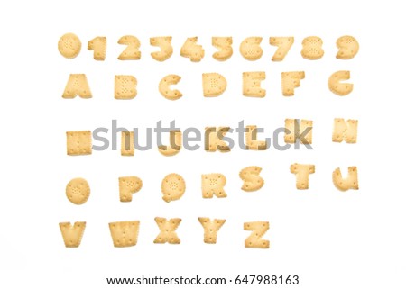 Cookies alphabet