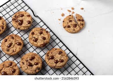Cookies with chocolate chip. Top view - Powered by Shutterstock