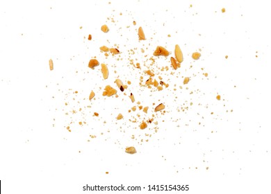 cookies crack on white background