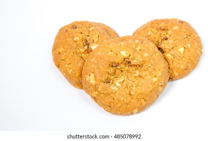 Cookies on a white background - Shutterstock ID 485078992