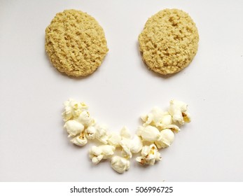 Cookies And Popcorn Smiley Happy