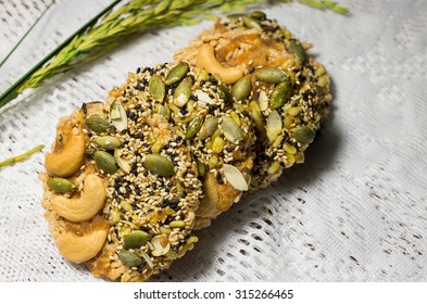 Cookies With Pumpkin Seeds And Sesame Seeds