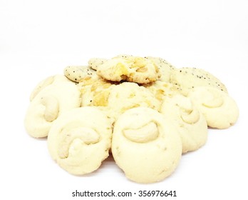 Cookies,Stack of cookies. Isolated