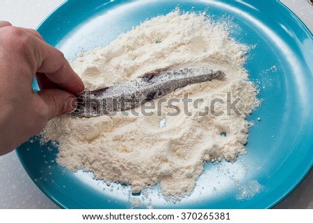 Similar – Image, Stock Photo Bread and flour on a rustic wooden background