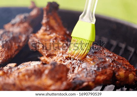 Similar – Image, Stock Photo meat processing Food Meat