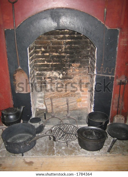 Cooking Fireplace Stock Photo Edit Now 1784364