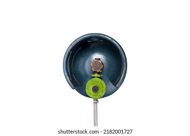 Cooking Gas Tank Isolated On White Background. Top View