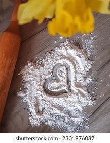 Cooking with love, baking process 