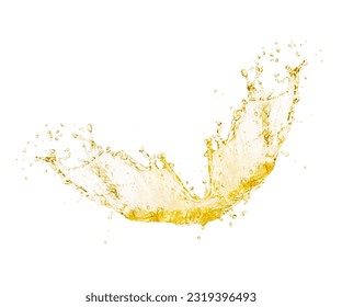 Cooking oil splashing isolated on white background. - Powered by Shutterstock