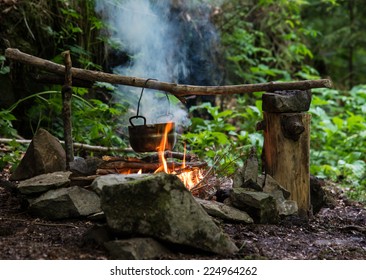 Cooking On Campfire