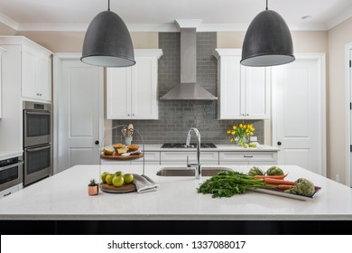 Cooking On White Quartz Counter